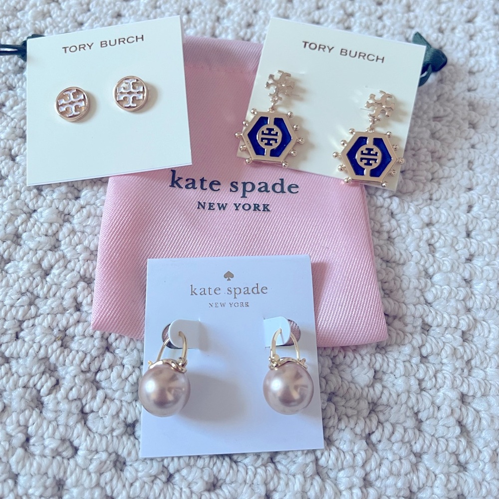 🔥Bundled Tory Burch and Kate spade earrings